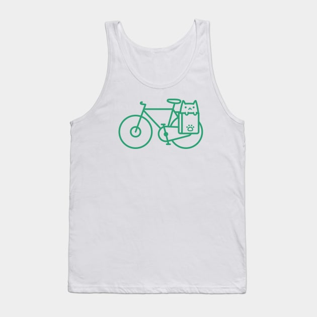 Bike Cat Tank Top by Robot Dance Battle